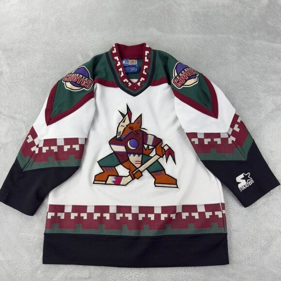 Vtg Starter Arizona Coyotes Hockey Jersey Youth Size Small - Picture 1 of 16